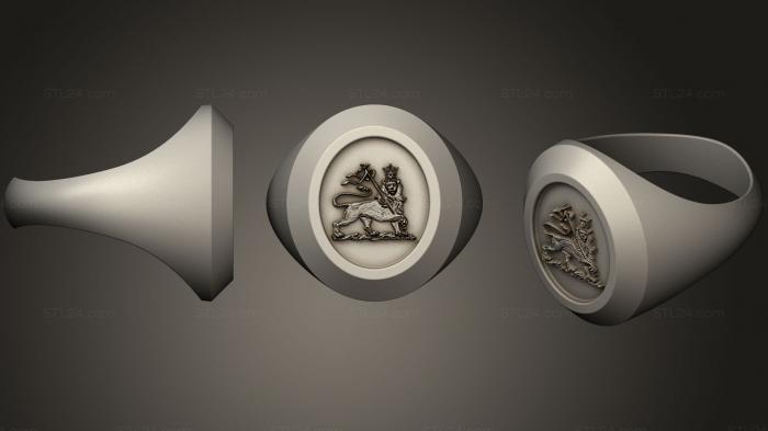 Jewelry rings (Lion of Judah ring, JVLRP_0440) 3D models for cnc